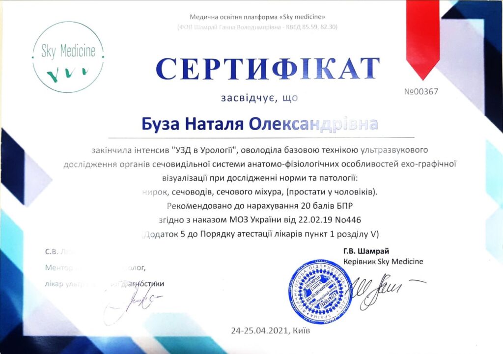 3 Буза Наталія Олександрівна лікар УЗД Київ ІКМ Шулявка.