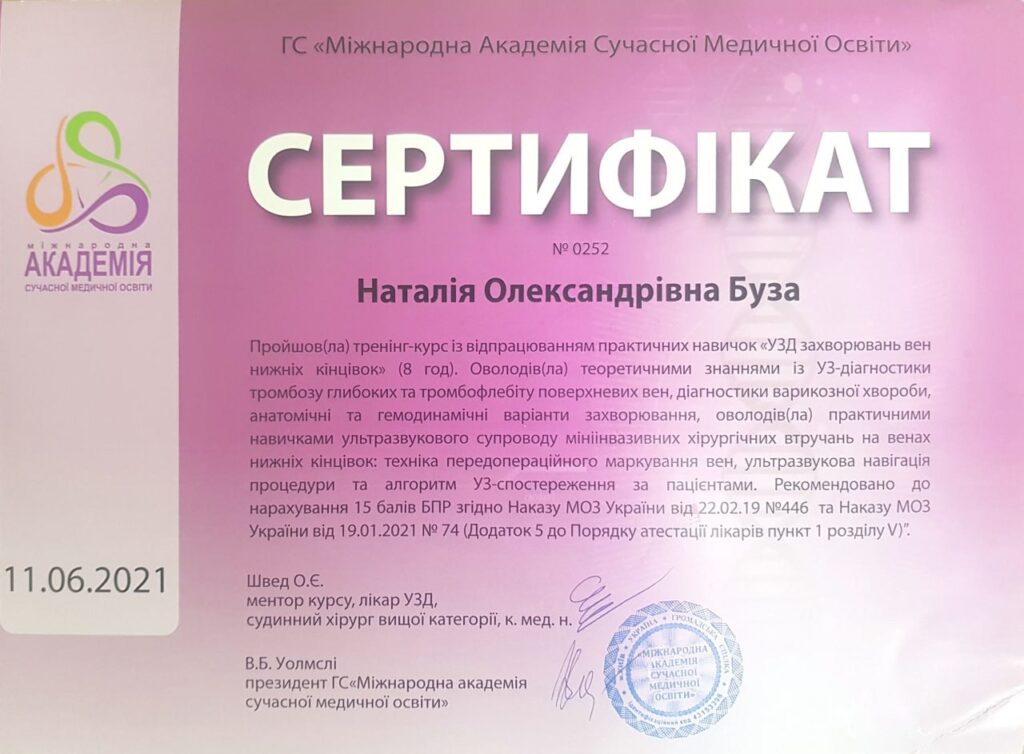 5 Буза Наталія Олександрівна лікар УЗД Київ ІКМ Шулявка.